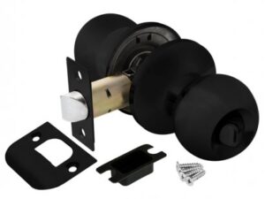 Ручка защелка DK682 BL-BK 6082 фиксатор черный 44443