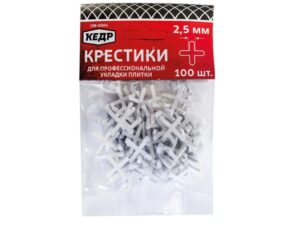 Крестики для плитки 2,5мм*100шт Россия 138-0004
