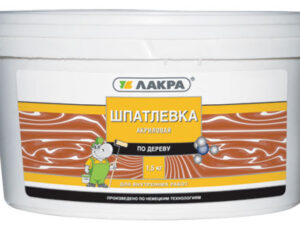 Шпатлевка по дереву Белый 1,5кг Лакра Россия 8057