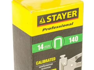 Скобы STAYER ПРОФИ закаленные тип 140 1
